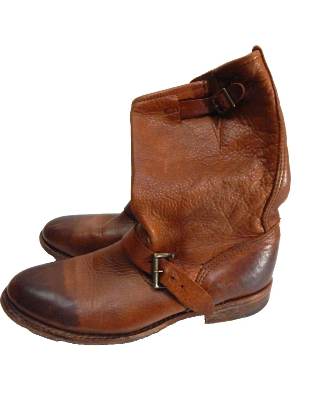 Walk Over Leather Engineer Moto Boots